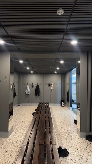 Niiskuskindel Vilt + MDF spooniga Grafiit seinapaneeli - 21x600x2970