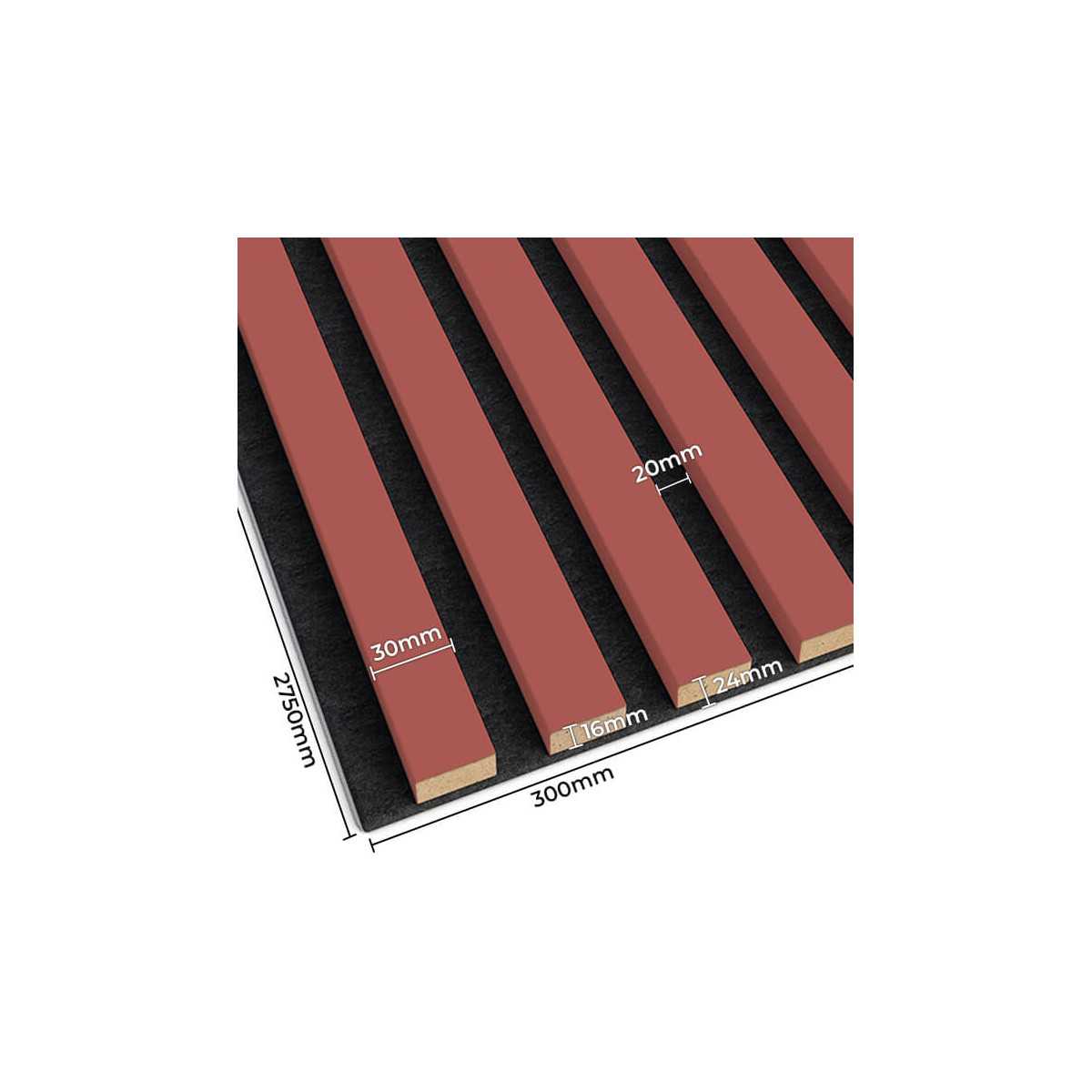 Akustisk väggpanel - Coral 275cm
