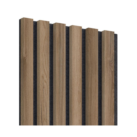 Akustik väggpanel - Mörk Ek 275cm