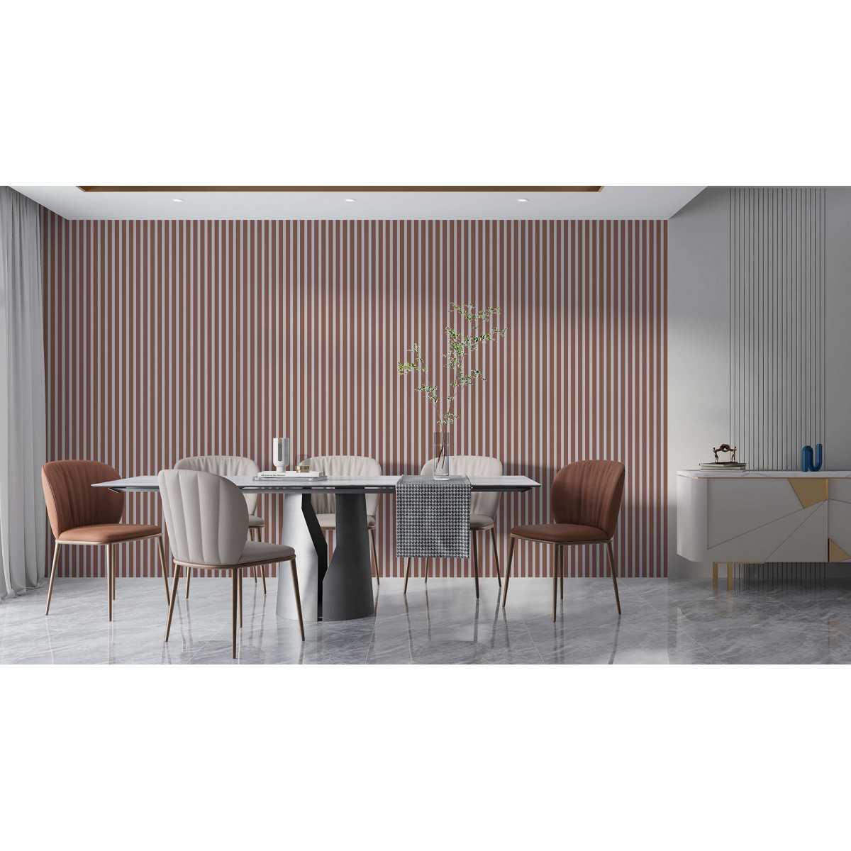 Acoustic wall panel - Powder pink 275cm
