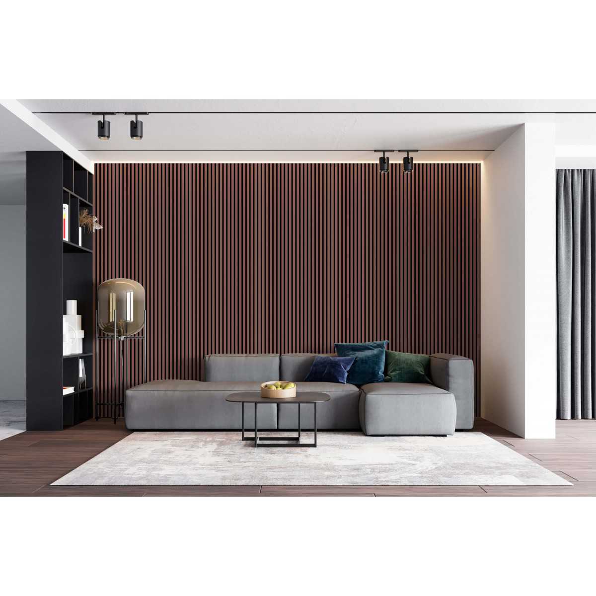Acoustic wall panel - Powder pink 275cm