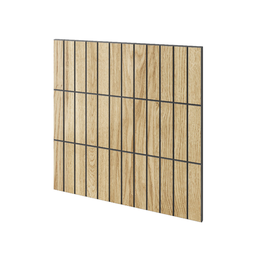 Barcelona 60x60cm Natural Oak Veneer Milled Panels