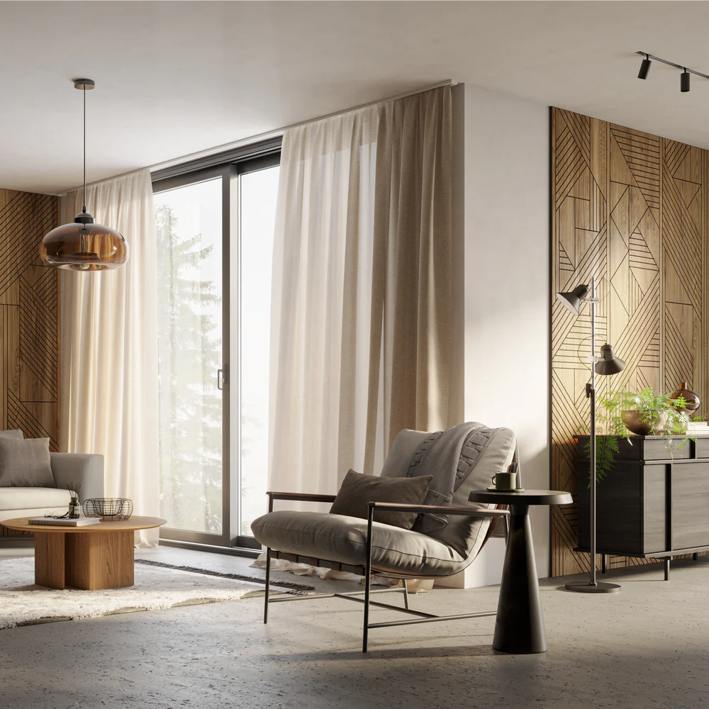 Bormla 60x275cm Natural Ekfaner Frästa Paneler 