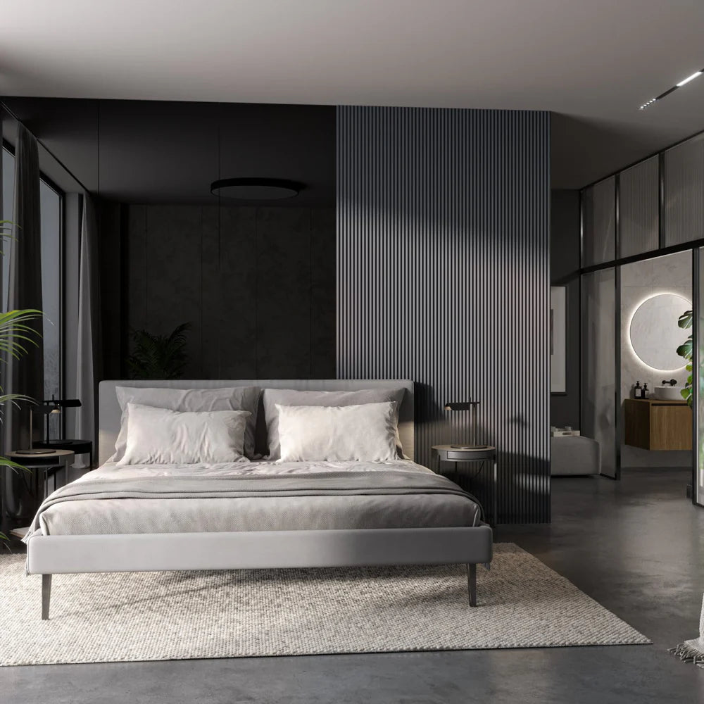 Decorative graphite 275cm micro slats wall panels