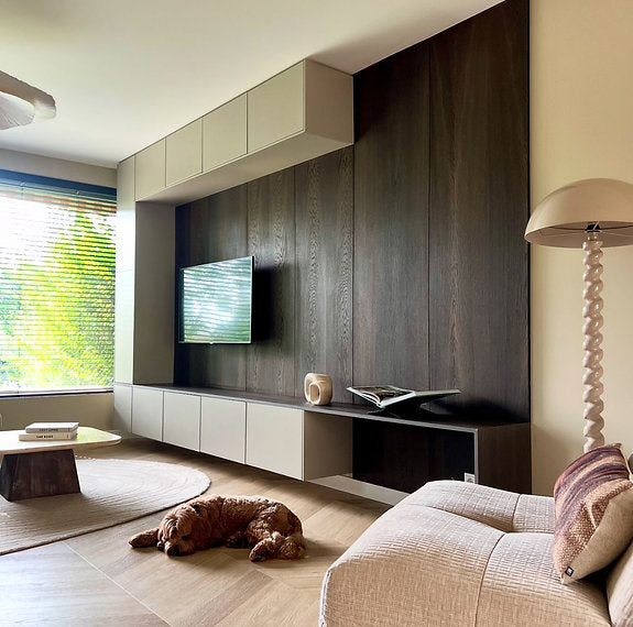 SMOKED OAK WALL PANEL MDF with felt backing