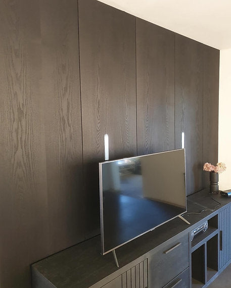 SMOKED OAK WALL PANEL MDF with felt backing