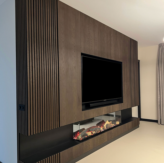 SMOKED OAK WALL PANEL MDF with felt backing