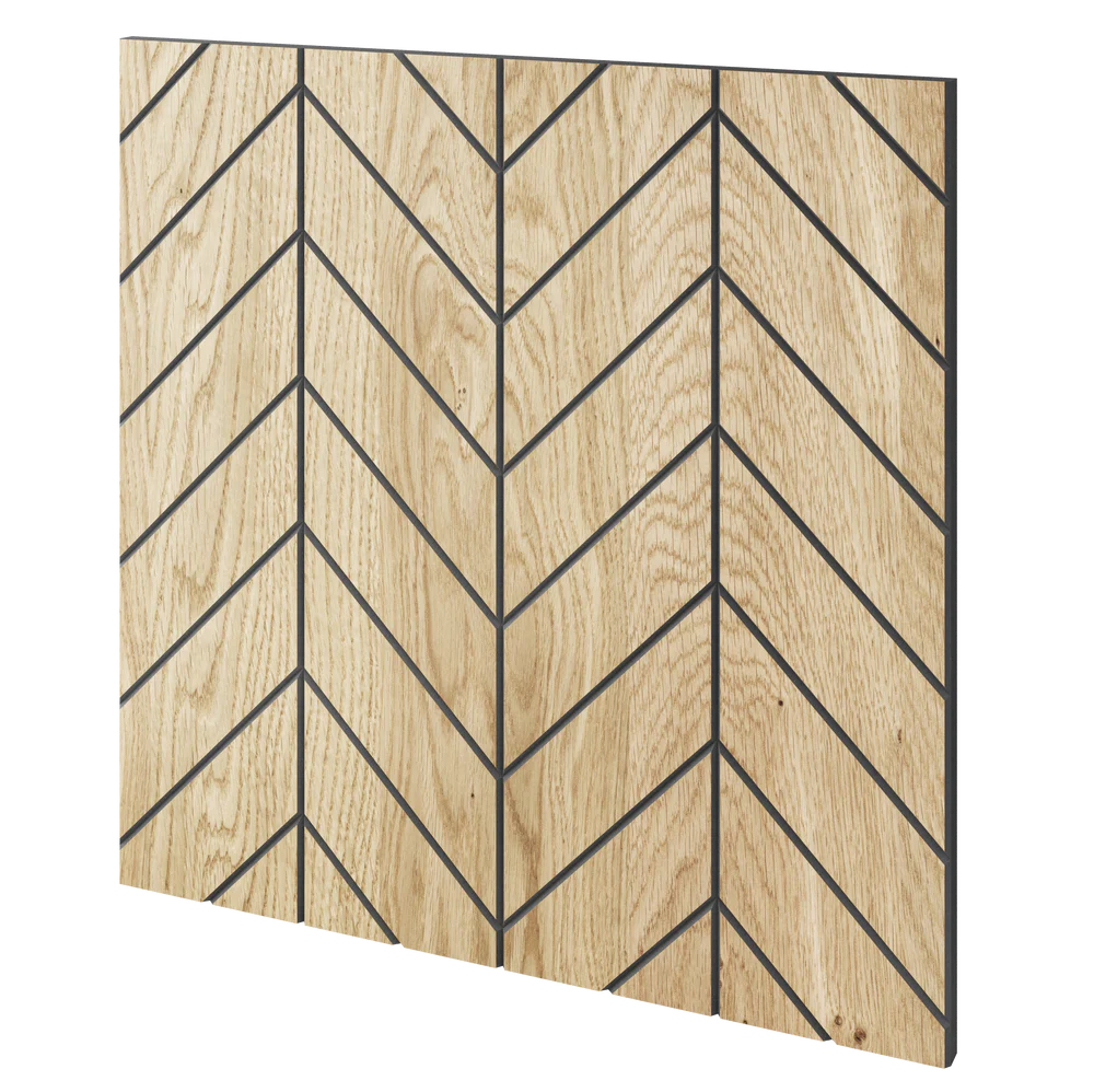 Versailles 60x60cm Natural Oak Veneer Milled Panel