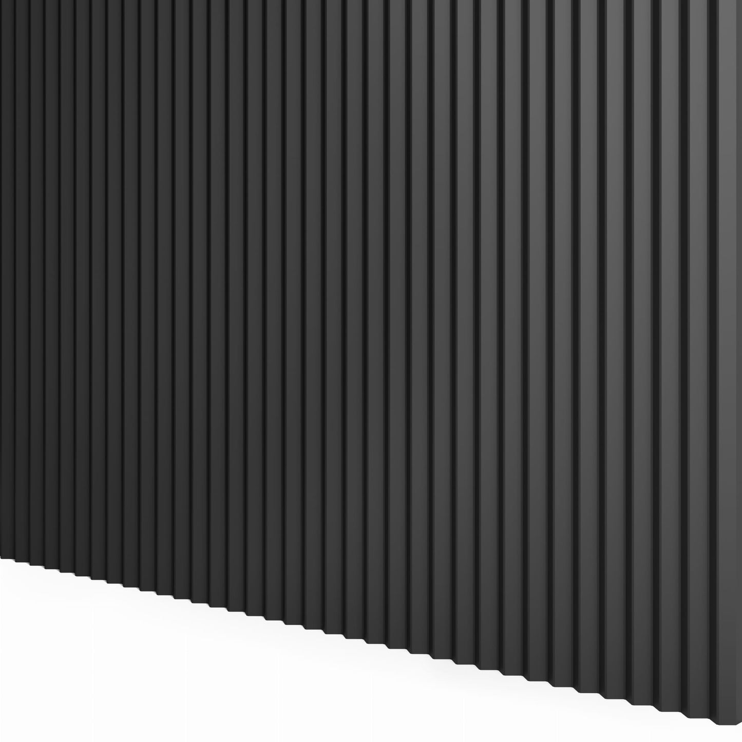 Decorative black matt 275cm micro slats wall panels