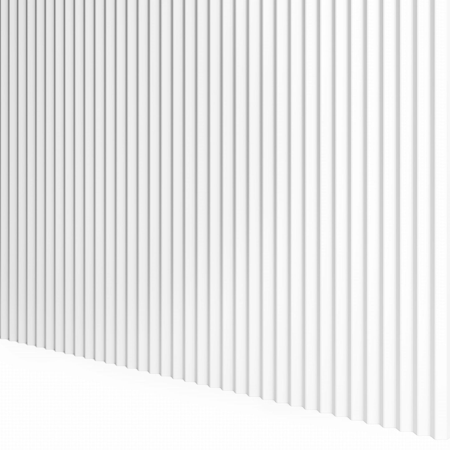 Decorative white matt 275cm micro slats wall panels